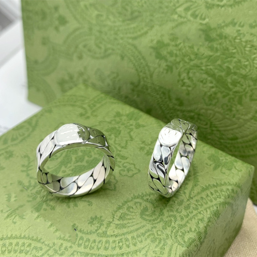 Fashion Love Ring Woman Man Creative Pattern Retro Rings Designer Rings 925 Silver Plated Ring