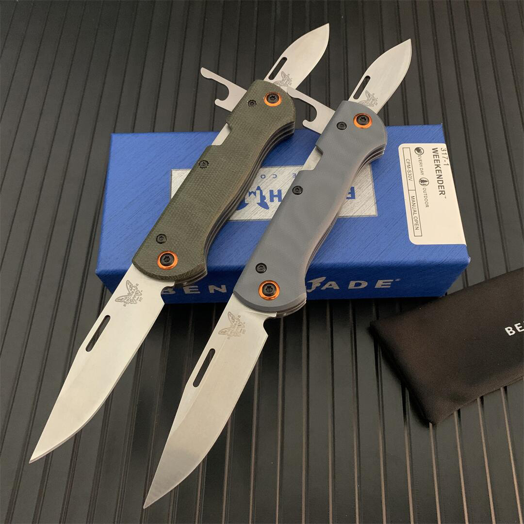Benchmade 317 Weekender 2-Blade Slipjoint Folding Knife 2.97" Satin S30V Clip Point and Drop Point Blades G10/Micarta Handles - 317-1 Camping Hunting Knives tools
Benchmade 317 Weekender 2-Blade Slipjoint Folding Knife 2.97" Satin S30V Clip Point and Drop Point Blades G10/Micarta Handles - 317-1 Camping Hunting Knives tools