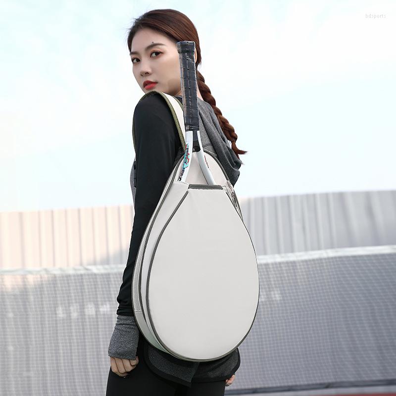 Outdoor Bags 2023 Tennis Bag Single Shoulder Crossbody Backpack Men's And Women's Sports Badminton Professional Racquet Cover, White blue edge 
Outdoor Bags 2023 Tennis Bag Single Shoulder Crossbody Backpack Men's And Women's Sports Badminton Professional Racquet Cover, White blue edge