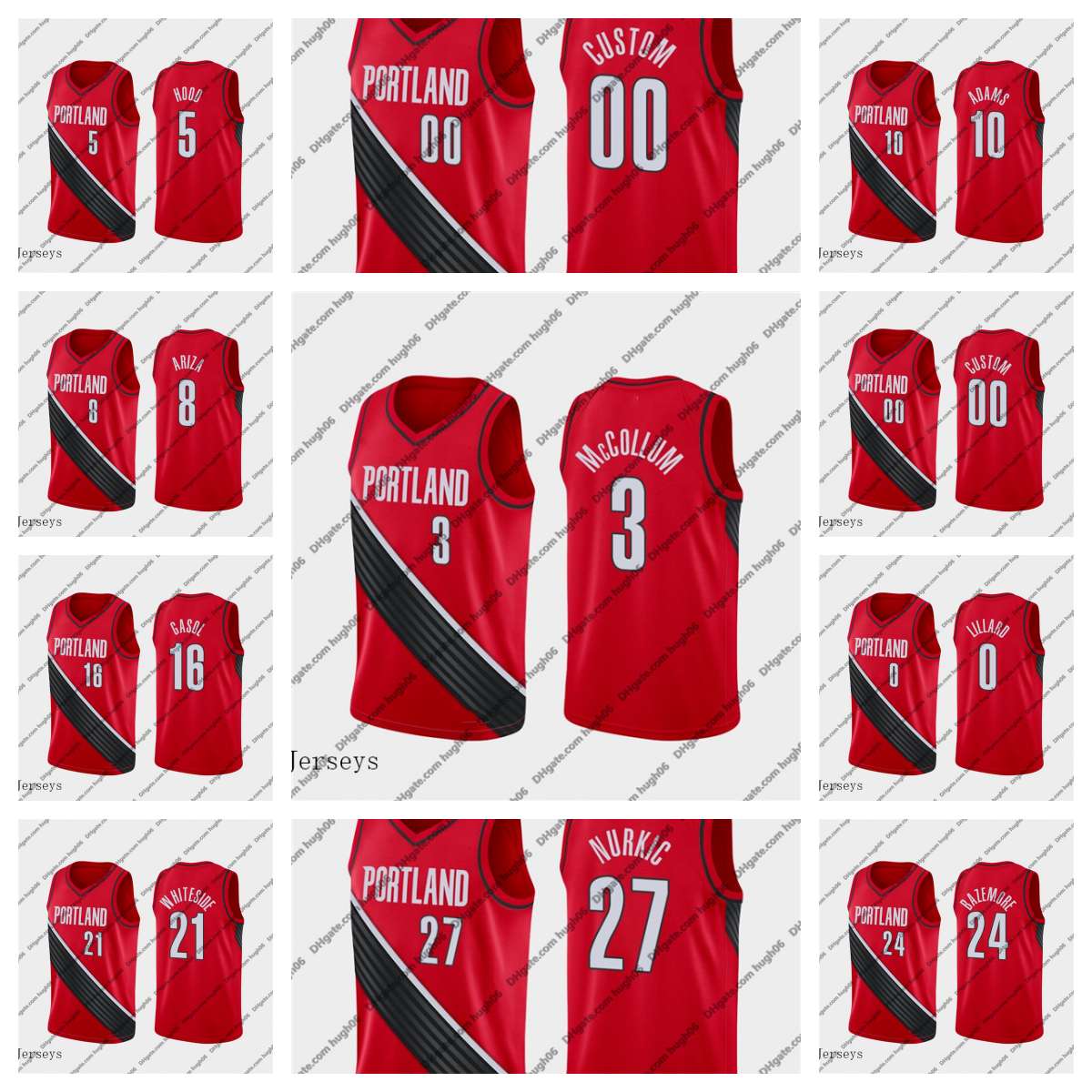 Portland''Trail''Blazers''Men 10 Adams Ariza McCollum Lillard Nurkic Little Jusuf Nassir C.J. Damian statement Edition''NBA''Basketball Jerseys, #4
Portland''Trail''Blazers''Men 10 Adams Ariza McCollum Lillard Nurkic Little Jusuf Nassir C.J. Damian statement Edition''NBA''Basketball Jerseys, #4