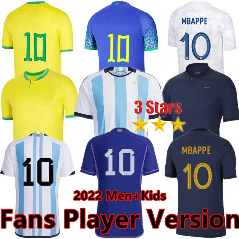CUSTOM 2022 ARGENTINAs soccer Jerseys 3 Stars Fans Player Version 22 23 BRASILs soccers Jersey FRENCHs shirts MBAPPE men kids kit shirt pSGS
CUSTOM 2022 ARGENTINAs soccer Jerseys 3 Stars Fans Player Version 22 23 BRASILs soccers Jersey FRENCHs shirts MBAPPE men kids kit shirt pSGS