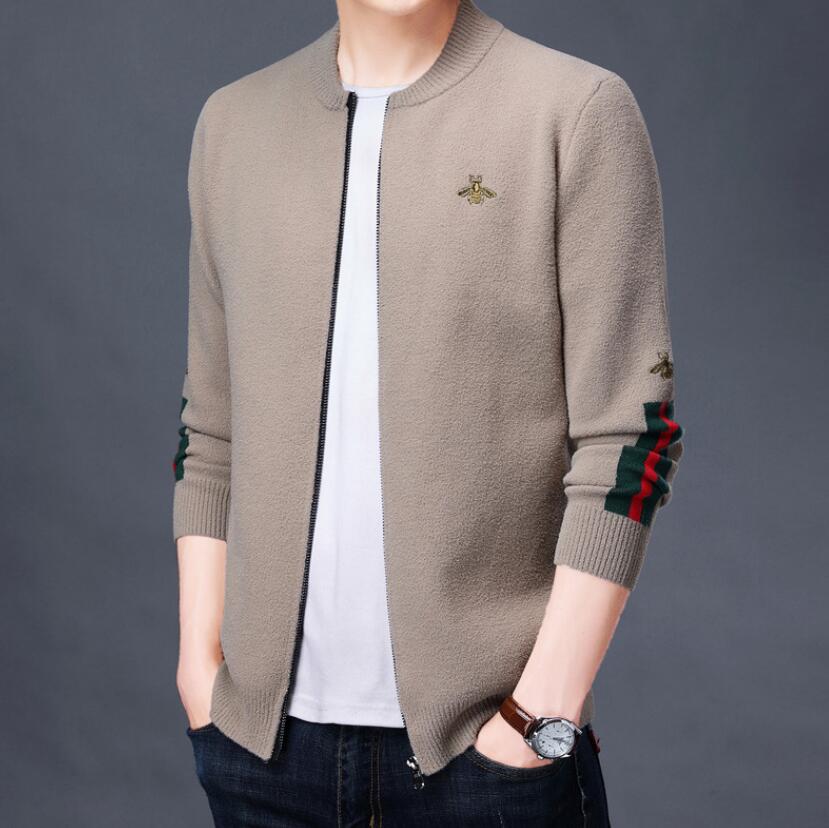 Elegant Knitted Jackets Men's Sweaters Korean Fashion Clothing Spring Large Size Mens Cardigan Black Grey Husband, W2
Elegant Knitted Jackets Men's Sweaters Korean Fashion Clothing Spring Large Size Mens Cardigan Black Grey Husband, W2