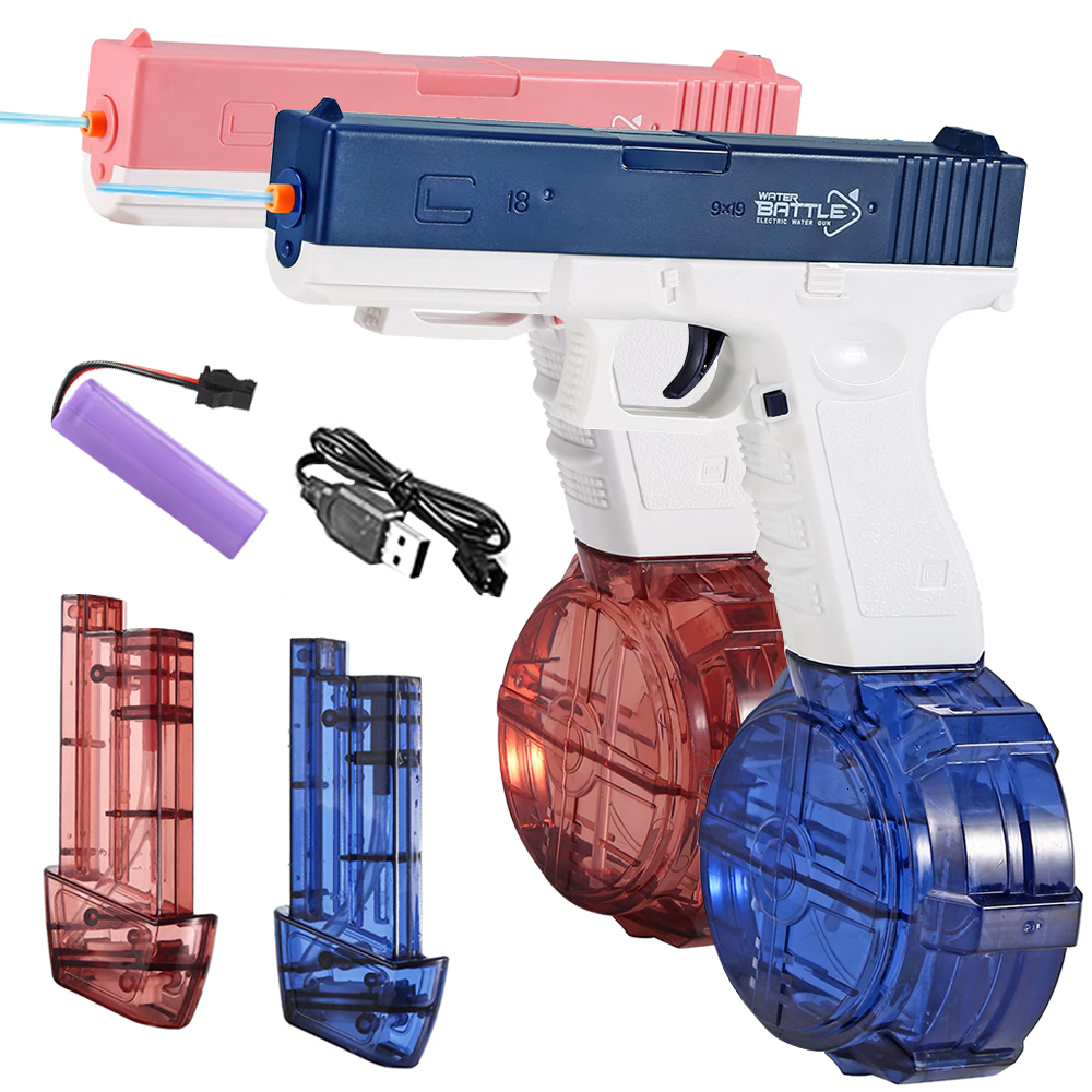 Other Toys Electric Water Gun Glock Pistol Shooting Toy Full Automatic Continuous WaterGun Outdoor Beach Game For Children Boy Adult 230428
Other Toys Electric Water Gun Glock Pistol Shooting Toy Full Automatic Continuous WaterGun Outdoor Beach Game For Children Boy Adult 230428
