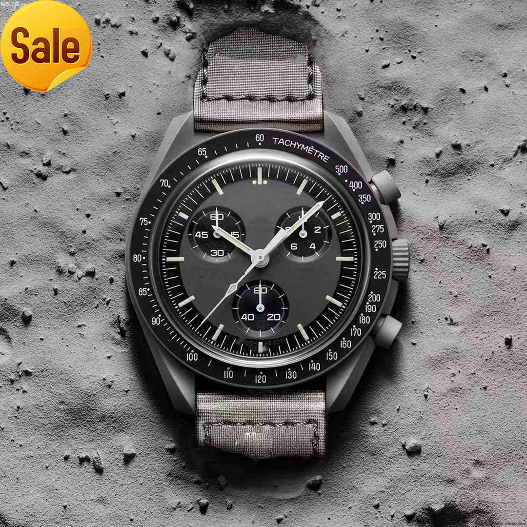 Bioceramic Planet Moon Mens Watches Full Function Quarz Chronograph Watch Mission To Mercury 42mm Nylon Luxury Watch Limited Edition Master Wristwatches
Bioceramic Planet Moon Mens Watches Full Function Quarz Chronograph Watch Mission To Mercury 42mm Nylon Luxury Watch Limited Edition Master Wristwatches