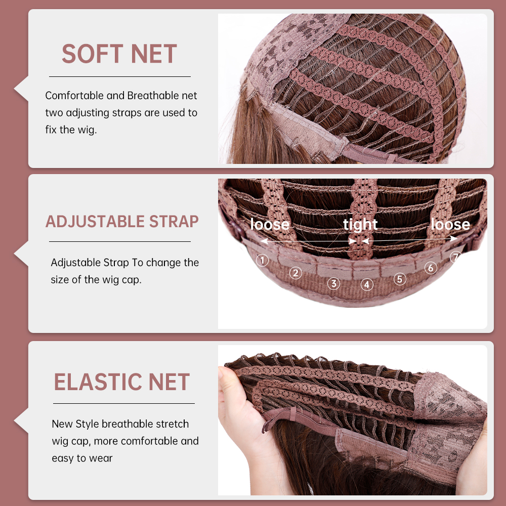 Long Wave Synthetic Wigs With Black Bangs Body Wavy Natural Black Hair Wig Heat Resistant for Women Daily Halloween Cosplay Use