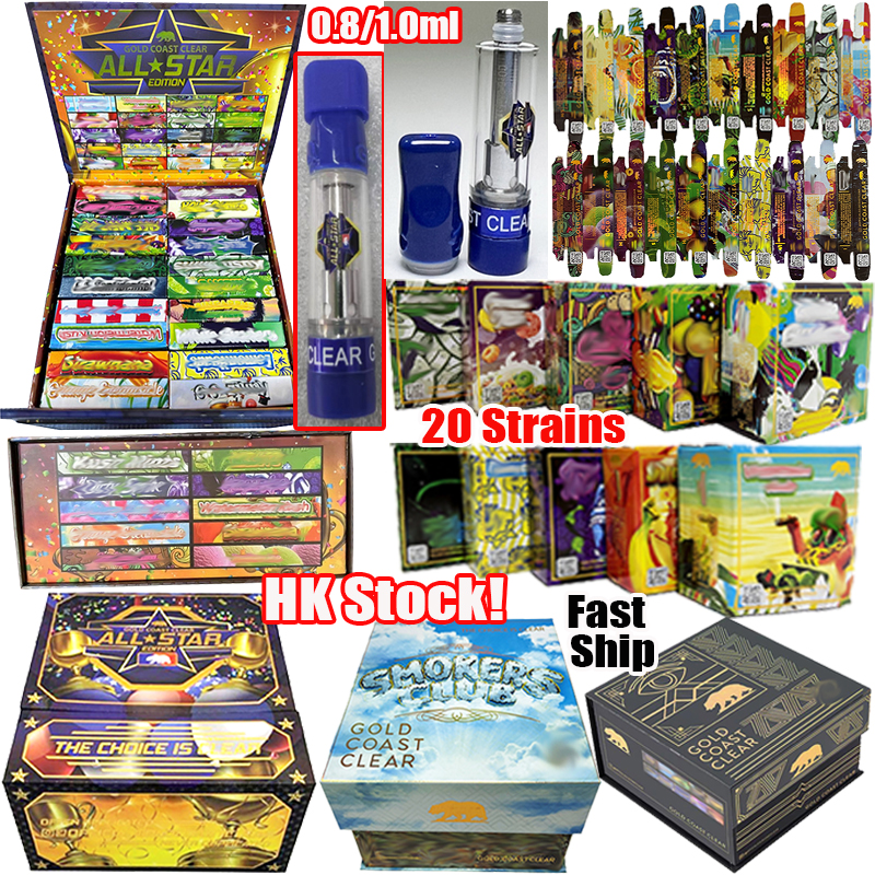 HONGKONG Stock GOLD COAST CLEAR Vape Cartridges ALL Star Edition Smokers Club GCC Atomizers Oil Carts Packaging Wax Dab Vaporizer Pen E Cigarettes 510 Thread Empty
HONGKONG Stock GOLD COAST CLEAR Vape Cartridges ALL Star Edition Smokers Club GCC Atomizers Oil Carts Packaging Wax Dab Vaporizer Pen E Cigarettes 510 Thread Empty