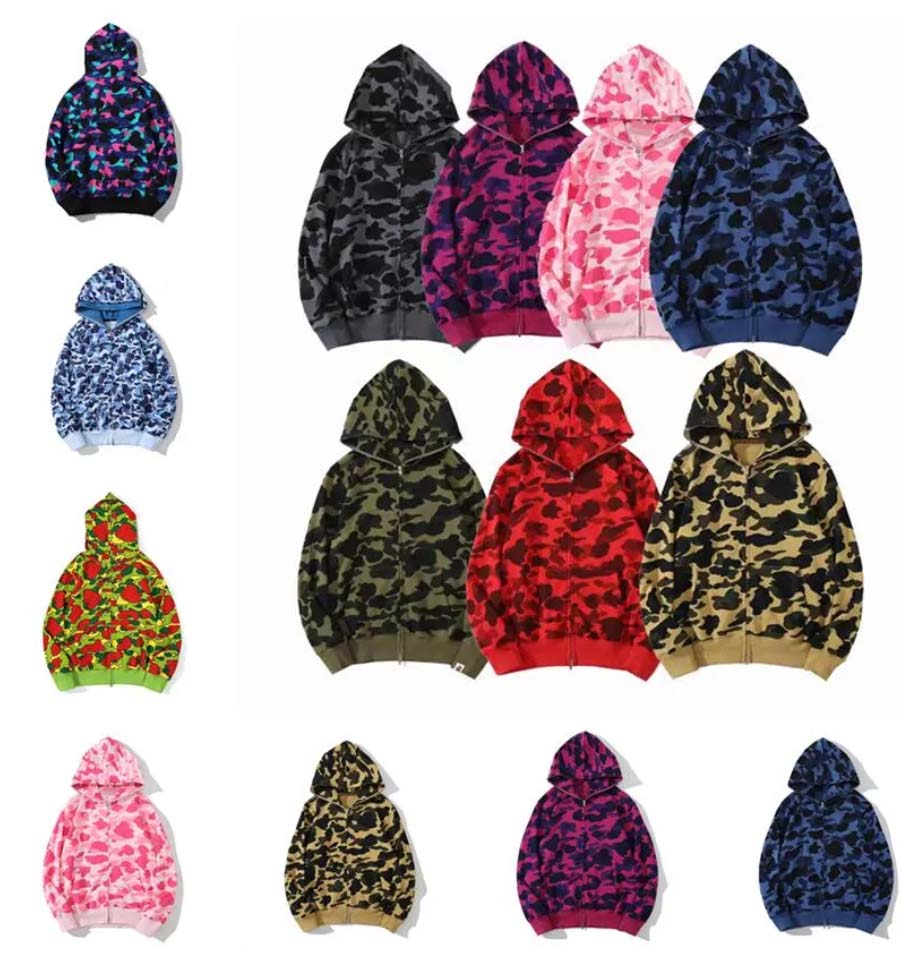 Designer Mens women hoodie popular shark pattern Sportwear Camouflage zip up hoodies high quality Jacket size M-XXXL, No.10
Designer Mens women hoodie popular shark pattern Sportwear Camouflage zip up hoodies high quality Jacket size M-XXXL, No.10