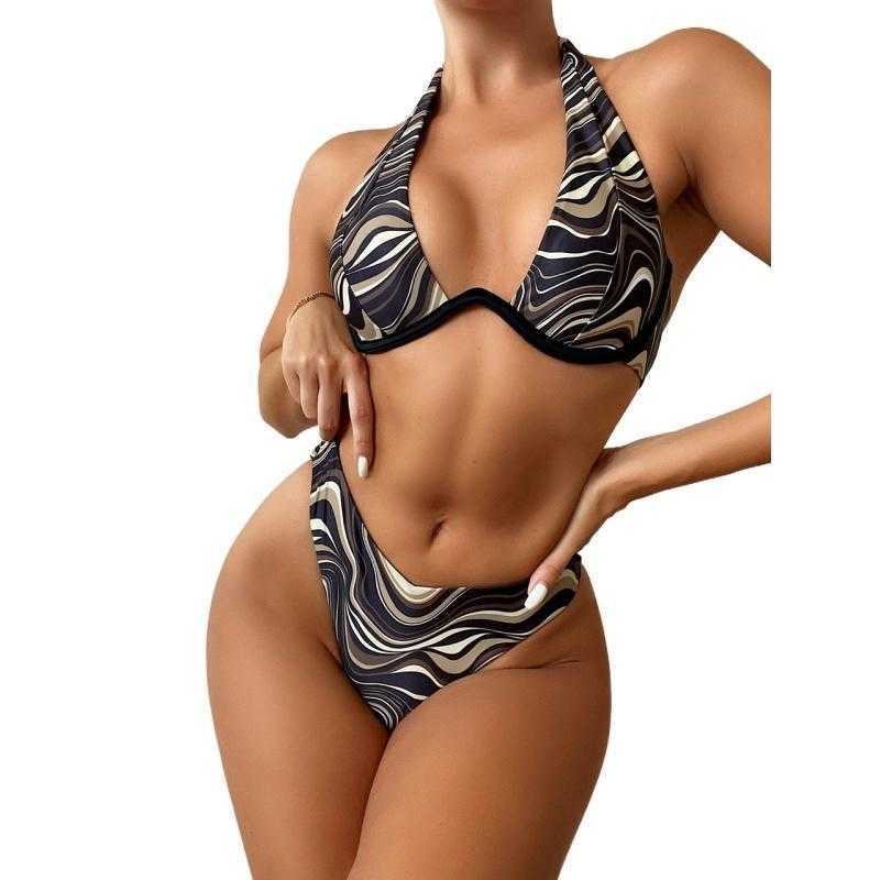 Designer bikini swimsuit Womens Swimwear Sexy Halter Bra And Thong 2 Piece Swimsuit Print Designer Bathing Suit Woman 2023 Summer Bikinis Fashion Beach, Black
Designer bikini swimsuit Womens Swimwear Sexy Halter Bra And Thong 2 Piece Swimsuit Print Designer Bathing Suit Woman 2023 Summer Bikinis Fashion Beach, Black