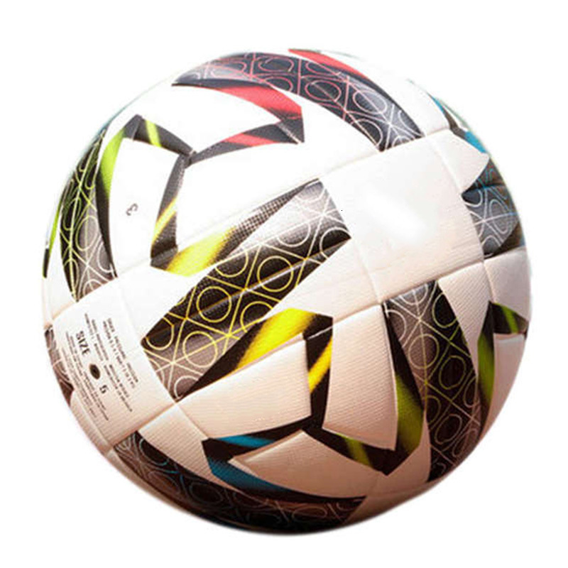 Balls High Quality Soccer Ball Professional Size 5 PU Material Seamless Football Balls Goal Team Training Match Sport Games Futbol 230428