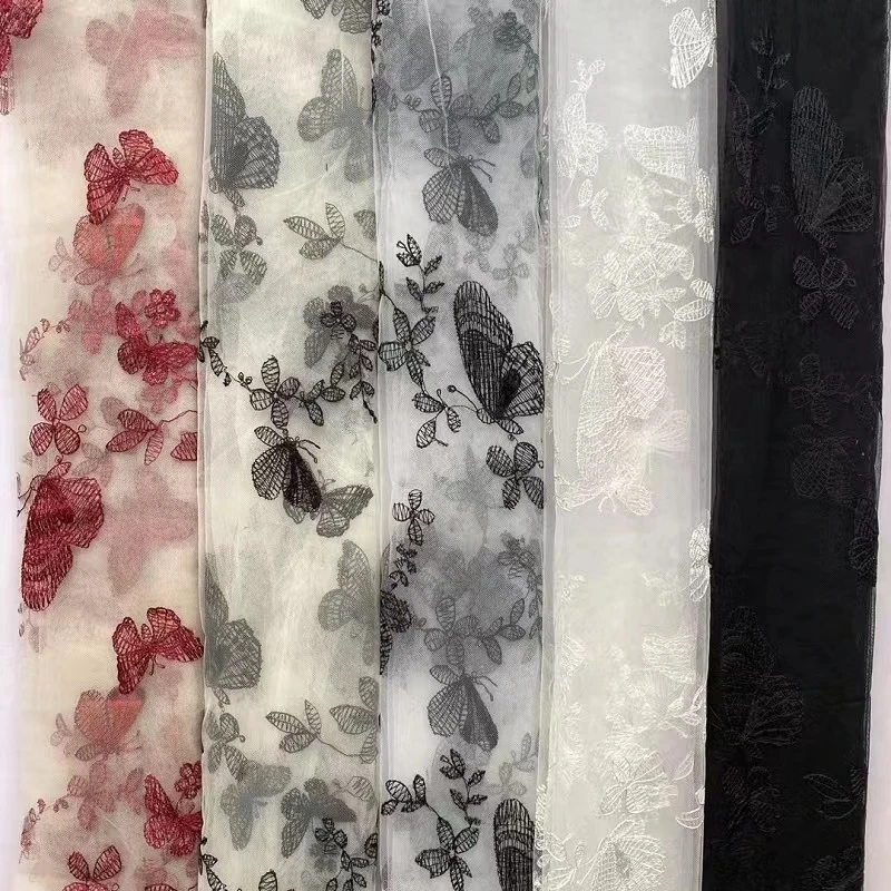 Champagne Black Butterfly Wedding Dresses with Long Sleeve 2023 Vintage Bohemian Country Gothic Fairy Bridal Gowns