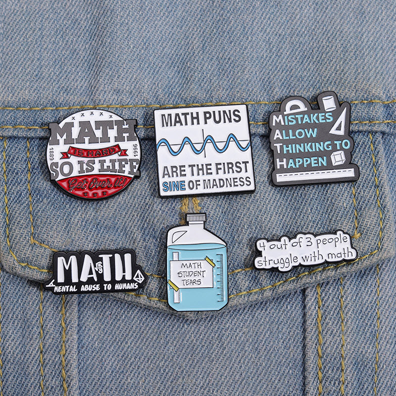 Math Student Tears Enamel Pins Custom Math Is Hard So Is Life Brooches Lapel Badges Funny Puns Jewelry Gift for Kids Friends, Color #1
Math Student Tears Enamel Pins Custom Math Is Hard So Is Life Brooches Lapel Badges Funny Puns Jewelry Gift for Kids Friends, Color #1