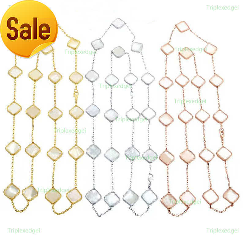 Classic Luxury 20 Flower Choker Clover Necklace Fashion Natural Turquoise Designer Necklace European High End Women's Necklaces Jewelry
Classic Luxury 20 Flower Choker Clover Necklace Fashion Natural Turquoise Designer Necklace European High End Women's Necklaces Jewelry