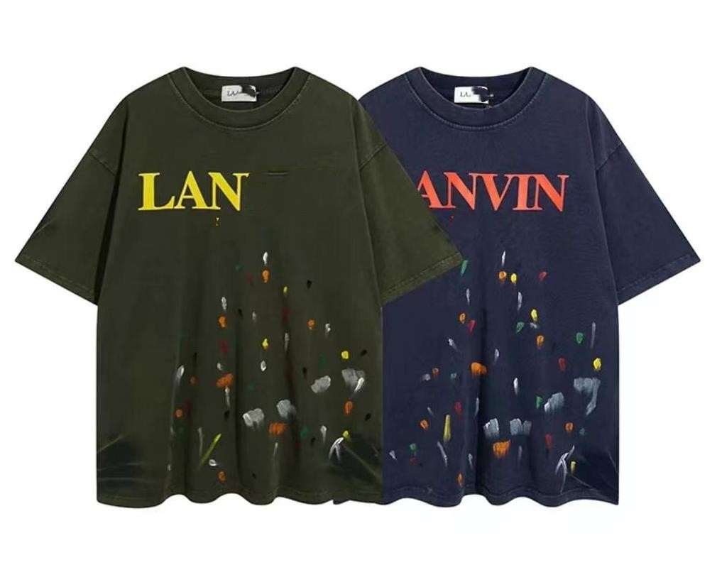 Men' lanvin T-shirts Summer Fashion Speckled Letter Print and Women' Casual Short Sleeve T-shirt Nu43 99AJ YP39
Men' lanvin T-shirts Summer Fashion Speckled Letter Print and Women' Casual Short Sleeve T-shirt Nu43 99AJ YP39
