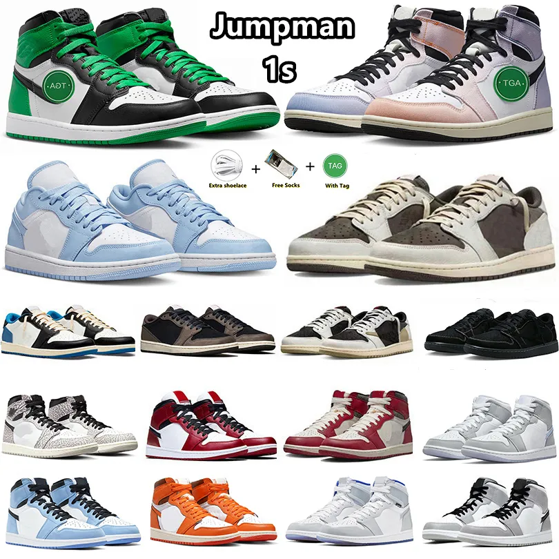 Bicycle shoes Jumpman 1 1s Travis Scotts Basketball Shoes Lucky Green Skyline Black White Cement Reverse Mocha fragment Olive Light Smoke Gr, Item#1
Bicycle shoes Jumpman 1 1s Travis Scotts Basketball Shoes Lucky Green Skyline Black White Cement Reverse Mocha fragment Olive Light Smoke Gr, Item#1