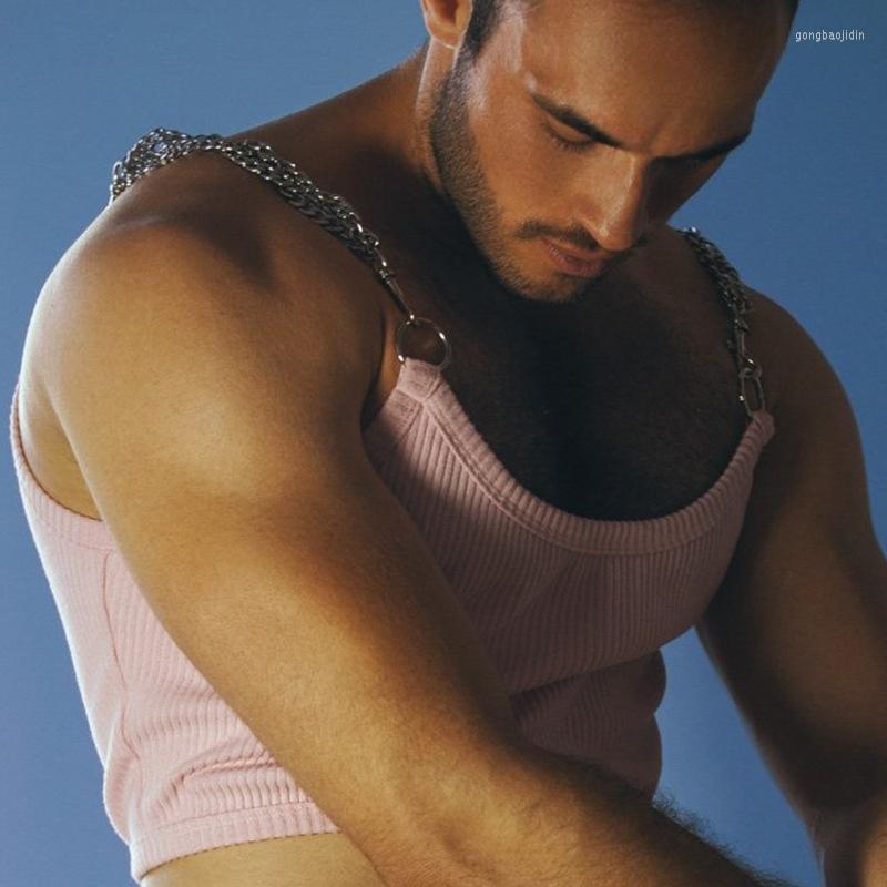 Men' Tank Tops Sexy Slim Knit Mens Trend Chain Straps Camisole Summer Clothes Men O Neck Sleeveless Solid Basic Short Vest Streetwear, 01 pink
Men' Tank Tops Sexy Slim Knit Mens Trend Chain Straps Camisole Summer Clothes Men O Neck Sleeveless Solid Basic Short Vest Streetwear, 01 pink