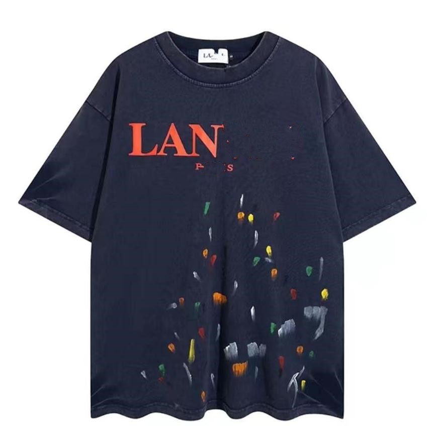 Men' lanvins T-shirts Summer Fashion Speckled Letter Print and Women' Casual Short Sleeve T-shirt MIT9
Men' lanvins T-shirts Summer Fashion Speckled Letter Print and Women' Casual Short Sleeve T-shirt MIT9