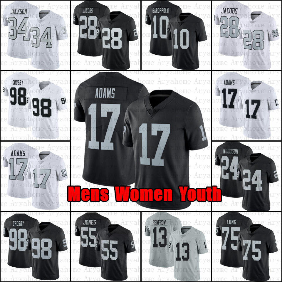 17 Davante Adams 10 Jimmy Garoppolo Football Jerseys Maxx Crosby Josh Jacob Raiders Hunter Renfrow Bo Jackson Charles Woodson Michael Mayer Tyree Wilson Nate Hobbs, Youth
17 Davante Adams 10 Jimmy Garoppolo Football Jerseys Maxx Crosby Josh Jacob Raiders Hunter Renfrow Bo Jackson Charles Woodson Michael Mayer Tyree Wilson Nate Hobbs, Youth