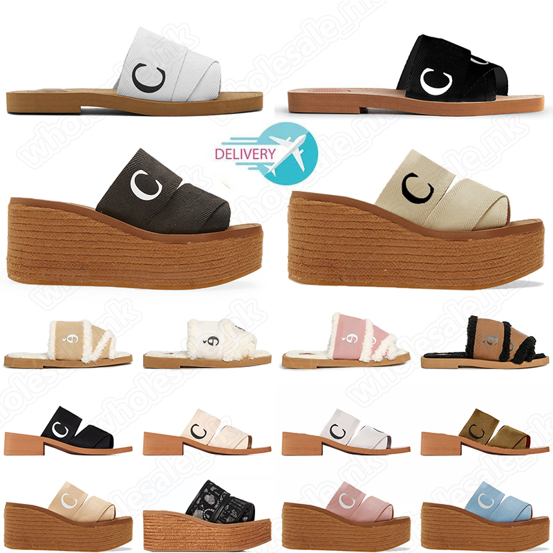 2023 Fashion Designer Chloee Woody Sandals Womens Slippers Flat Platform Mules Fur Canvas Slider Slides Black White Pool Ladies Straw Casual Sandal Paris Beach, Color 1
2023 Fashion Designer Chloee Woody Sandals Womens Slippers Flat Platform Mules Fur Canvas Slider Slides Black White Pool Ladies Straw Casual Sandal Paris Beach, Color 1
