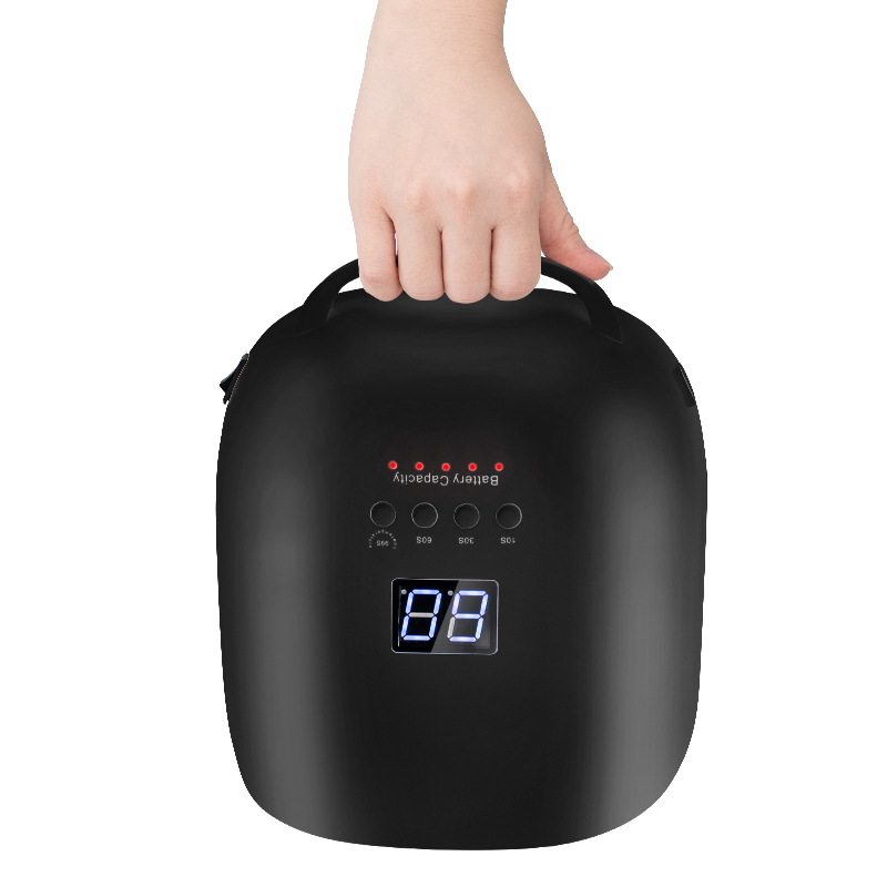 Dryers Rechargeable 86W Red Polish Dryer Wireless Gel Cure Light Manicure Lamps Cordless Nail UV LED Lamp 230428
