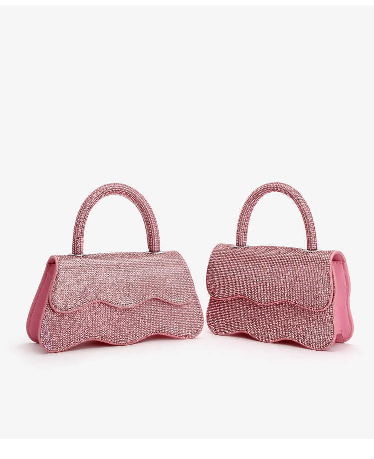 Shoulder Bags Handbags for Women 2023 Evening Pink Rhinestone Bag Clutches Main Femme Luxury Designer Handbag Bolsos Clutch 230426, Pink wave diamond
Shoulder Bags Handbags for Women 2023 Evening Pink Rhinestone Bag Clutches Main Femme Luxury Designer Handbag Bolsos Clutch 230426, Pink wave diamond