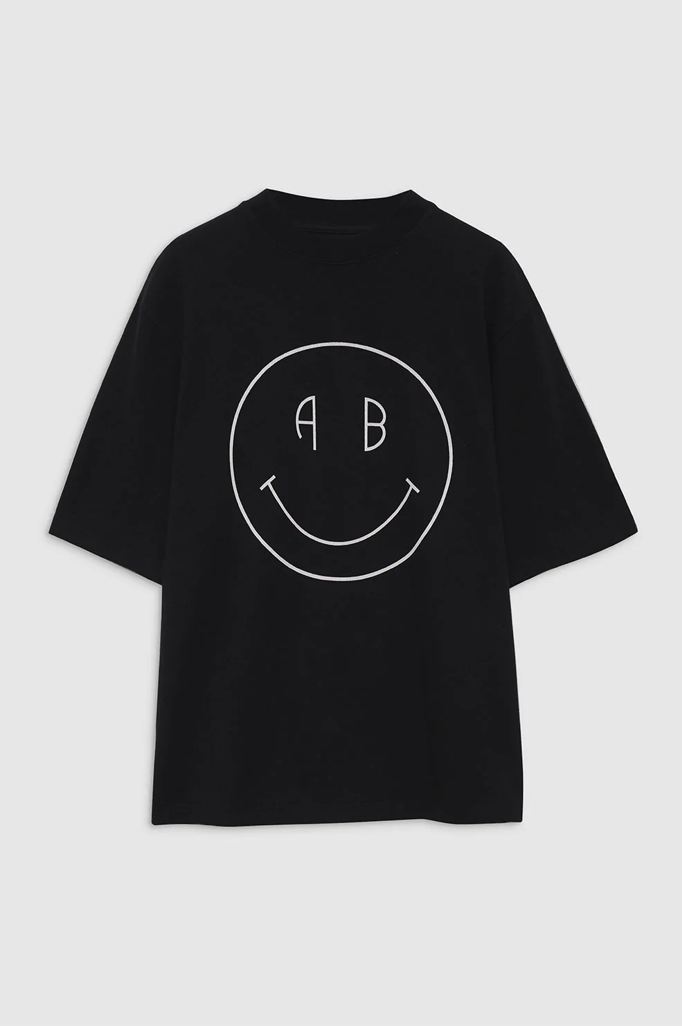 Anine Bing Women Desginer Fashion Classic t shirt AB niche smiley face letter print round neck loose short sleeve T-shirt, Black
Anine Bing Women Desginer Fashion Classic t shirt AB niche smiley face letter print round neck loose short sleeve T-shirt, Black