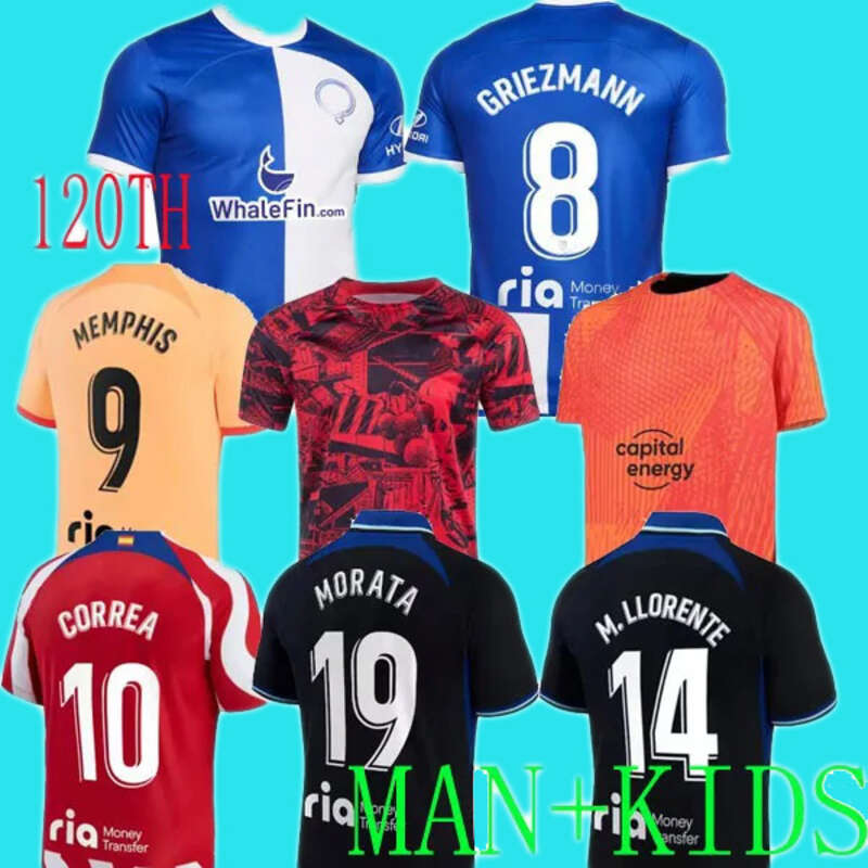 Atletico Madrids Soccer Jerseys 120th Anniversary 23 24 120 Year Memphis Home 2023 M. Llorente Correa Camiseta Football Shirts Uniforms, Beige
Atletico Madrids Soccer Jerseys 120th Anniversary 23 24 120 Year Memphis Home 2023 M. Llorente Correa Camiseta Football Shirts Uniforms, Beige