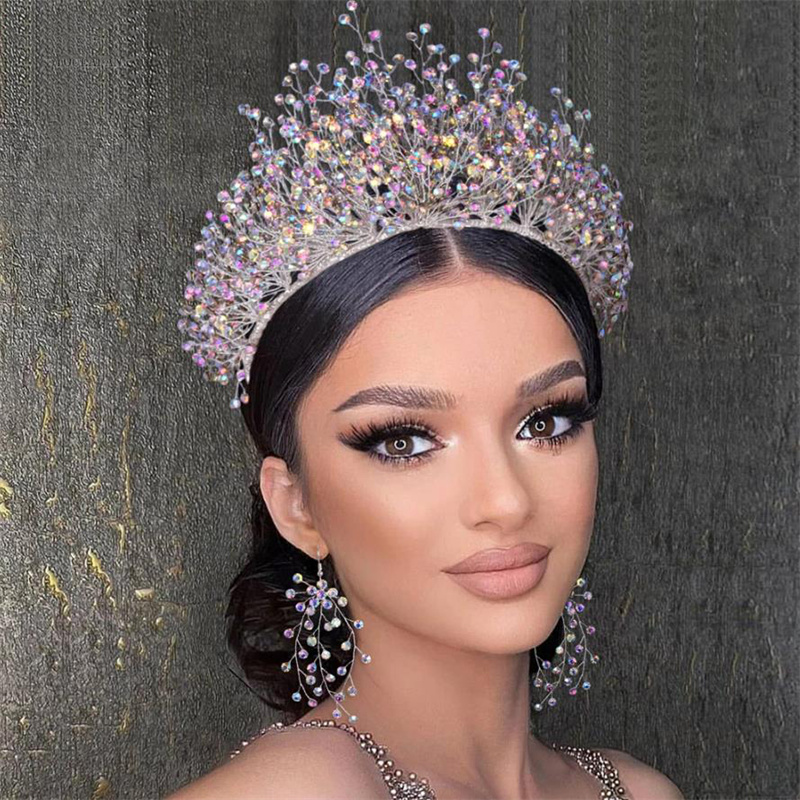 TS-0289 Luxury Bride Headwear Crown T-stage Show Personalized AB Colorful Diamond Crown Studio Shooting Car Model Headwear Colorful Crown
TS-0289 Luxury Bride Headwear Crown T-stage Show Personalized AB Colorful Diamond Crown Studio Shooting Car Model Headwear Colorful Crown