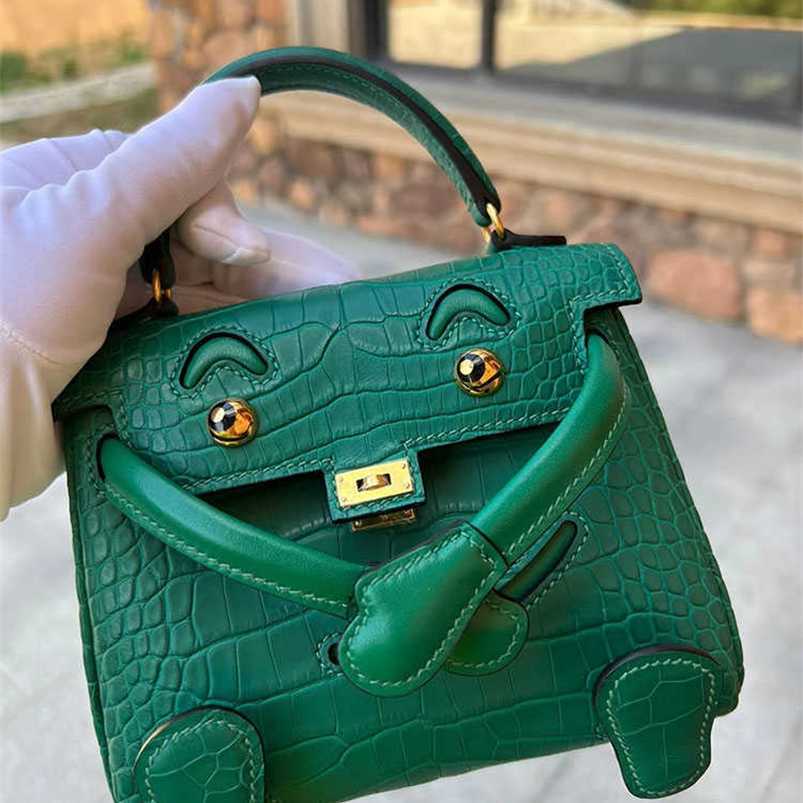 Handbag Designer Herms mini Kelyss doll bag Handmade alligator skin female leather small lovely mini millennium bagqq, Elephant grey
Handbag Designer Herms mini Kelyss doll bag Handmade alligator skin female leather small lovely mini millennium bagqq, Elephant grey