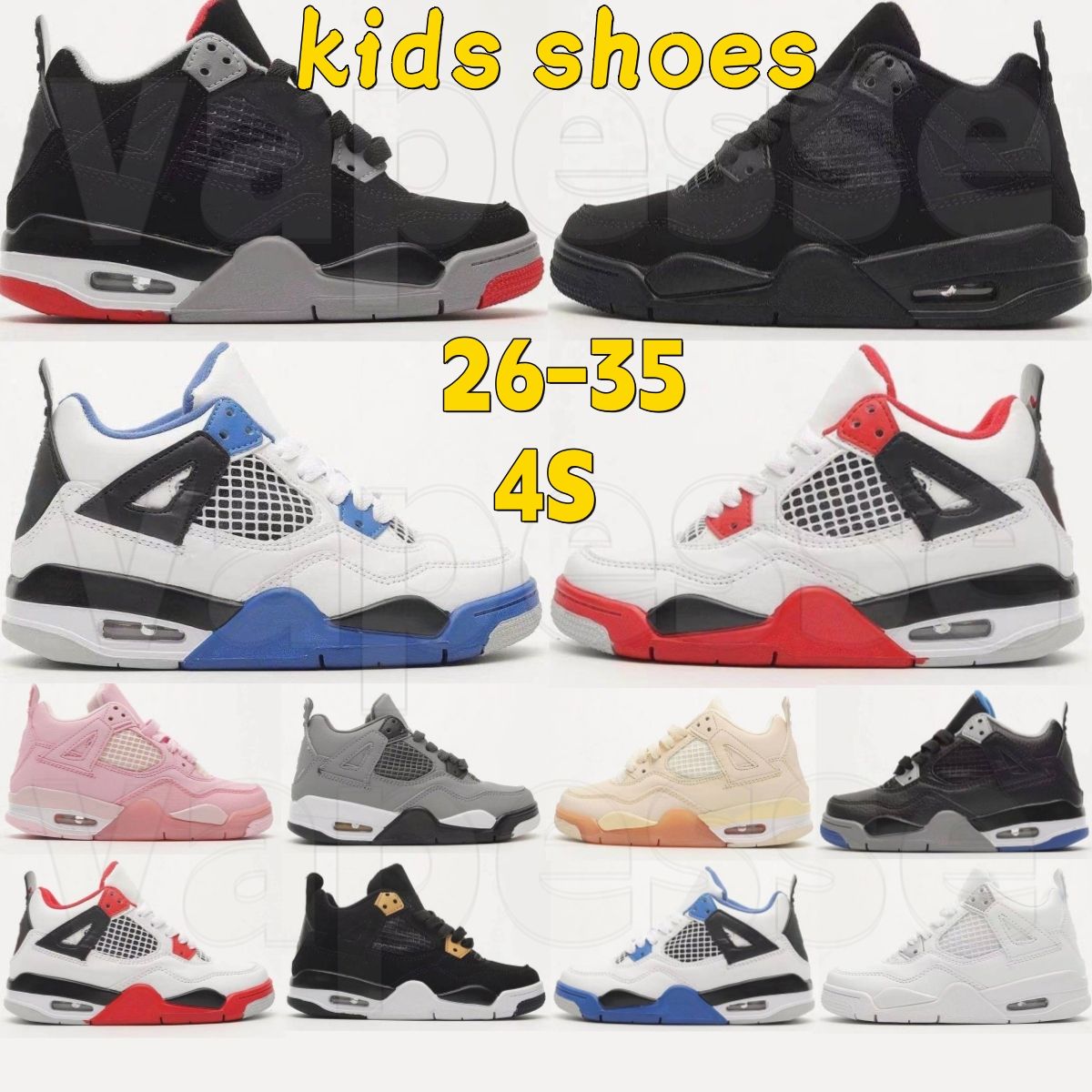 New Fashion Kids Shoes Athletic Children Jumpman 4s Basketball Boys Girls Sports Boy shoes Sneakers B6OW#
New Fashion Kids Shoes Athletic Children Jumpman 4s Basketball Boys Girls Sports Boy shoes Sneakers B6OW#
