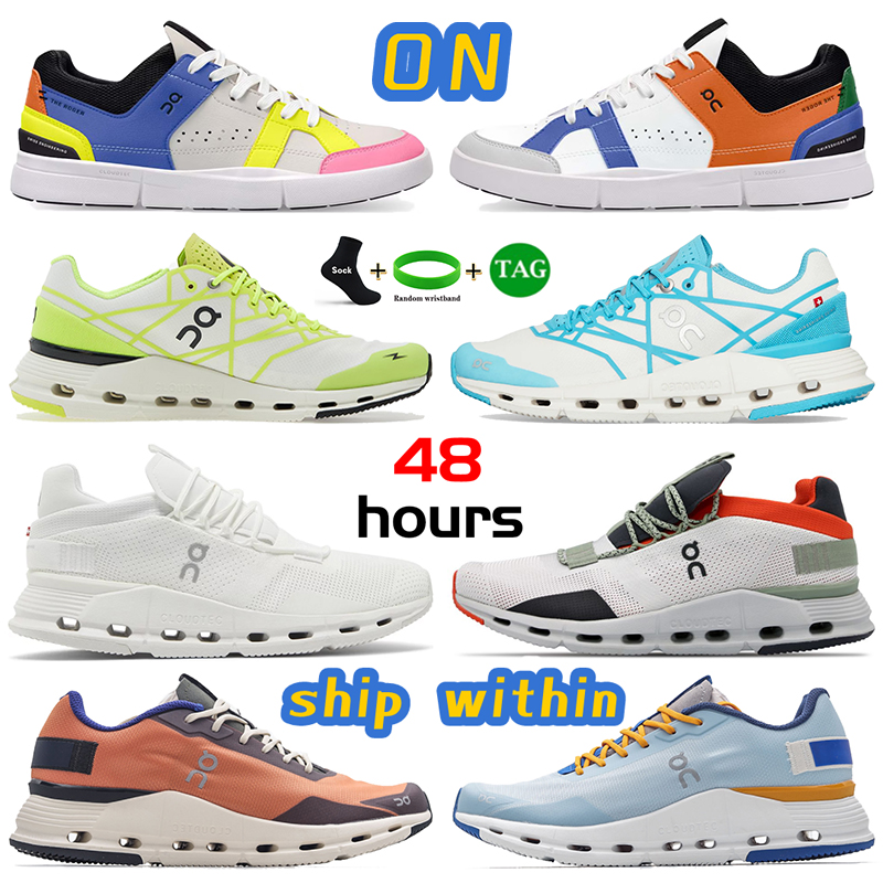 

on running shoes x Federer The Roger Clubhouse cloud cloudnova Z5 form mens trainers triple white black Cobalt Pearl Neon White Arctic Alloy women Designer sneakers, 20 black cyan