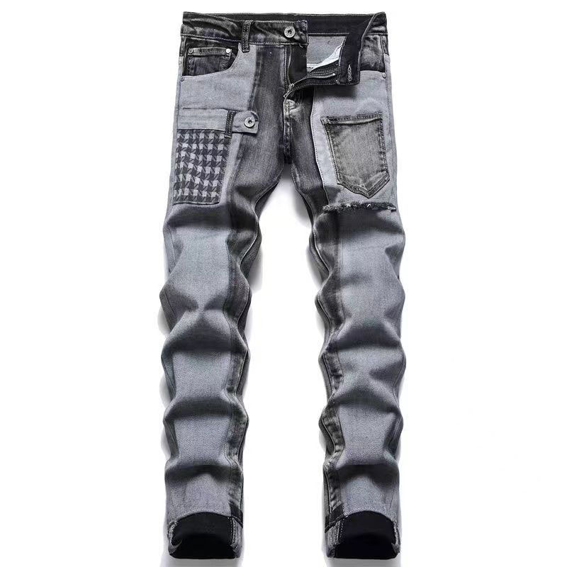 Trendy high street mens jeans pants fashion designer jeans blue hole washed casual fit straight leg pant youth rivet print patch black jean embroidery boys kecks Best
Trendy high street mens jeans pants fashion designer jeans blue hole washed casual fit straight leg pant youth rivet print patch black jean embroidery boys kecks Best