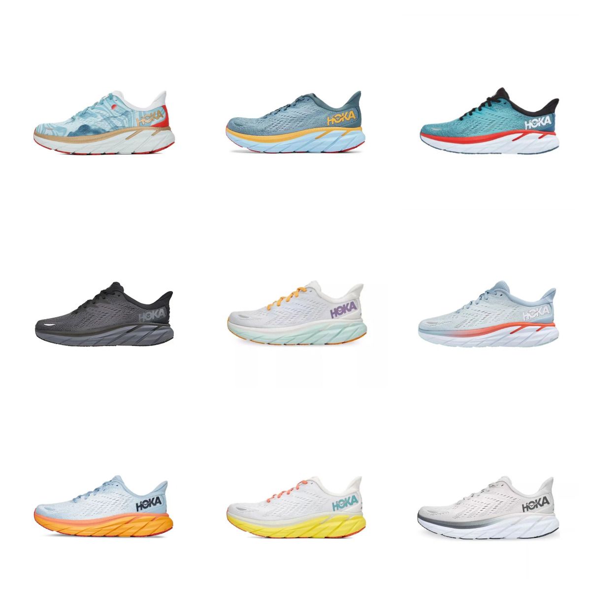 WITH BOX designer HOKA ONE Clifton 8 Running shoes Women Men Athletic Shoe Shock Absorbing Road Fashion Mens Womens Sneakers highway climbing 2023 online Size 36-45
WITH BOX designer HOKA ONE Clifton 8 Running shoes Women Men Athletic Shoe Shock Absorbing Road Fashion Mens Womens Sneakers highway climbing 2023 online Size 36-45
