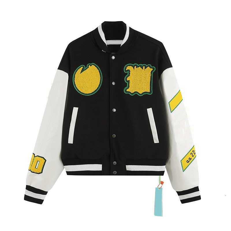 Fashion Designer Skull Decal Baseball Jacket Wool Tweed Splicing Leather Sleeve Coats Embroidery Womens Hip Hop Style Winter Jacketsp46q, #03
Fashion Designer Skull Decal Baseball Jacket Wool Tweed Splicing Leather Sleeve Coats Embroidery Womens Hip Hop Style Winter Jacketsp46q, #03