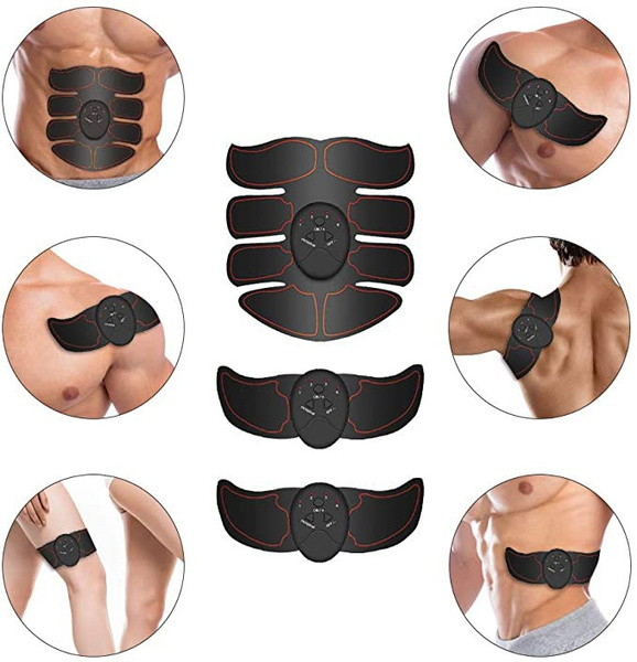 6pcs Set Professional EMS Muscle Trainer Abdominal Training Gear Body Shaping Equipment for Men Women 4 Colors
