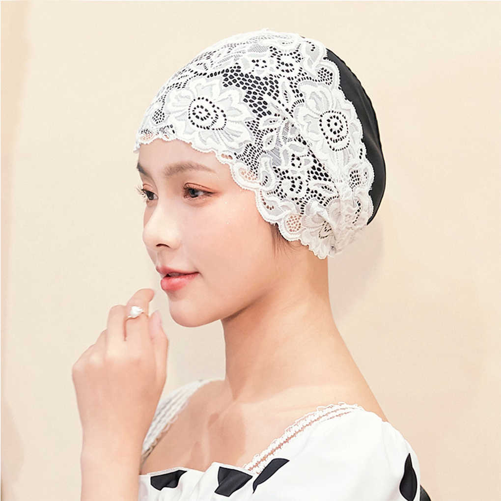 Swimming caps Adults Swimming Cap Lace Waterproof Swimmer Hat Decorative Swim Headgear Indoor Outdoor Pool Hair Protector Training J230502