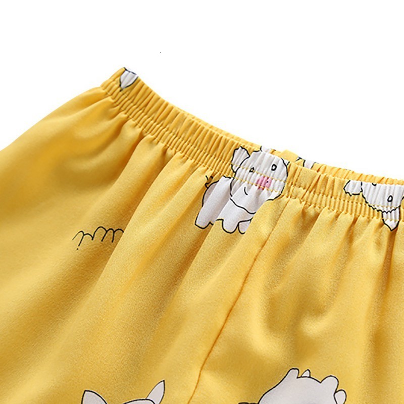Pajamas Kids Pajamas Sets Girls Cartoon Pig Pattern Night Suit Children Cartoon Sleepwear Yellow Pyjamas kids Cotton Nightwear 7 230503