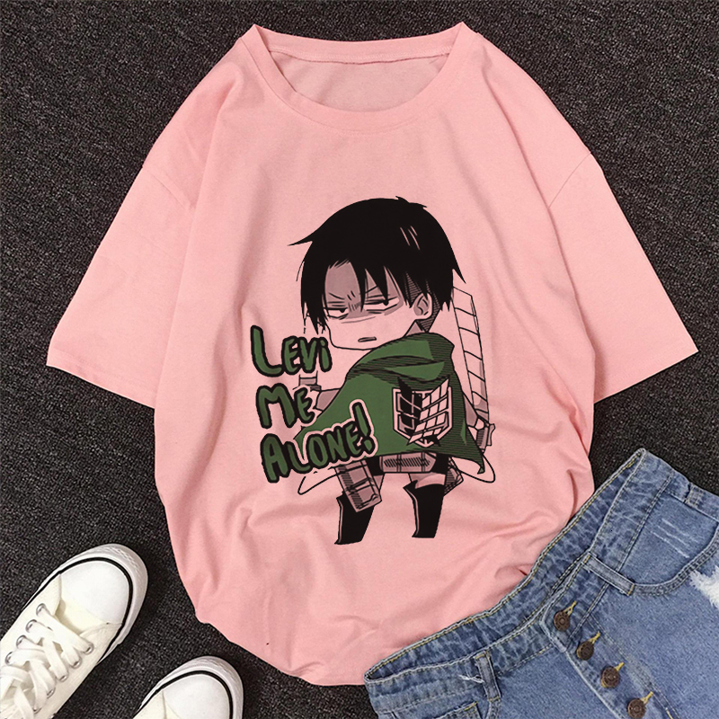 Camisoles Tanks Attack On Titan Koop Anime T shirt Women Harajuku Aesthetic Purple Tops Casual Tshirt Korea Fashion Y2k Female T Shirt 230503