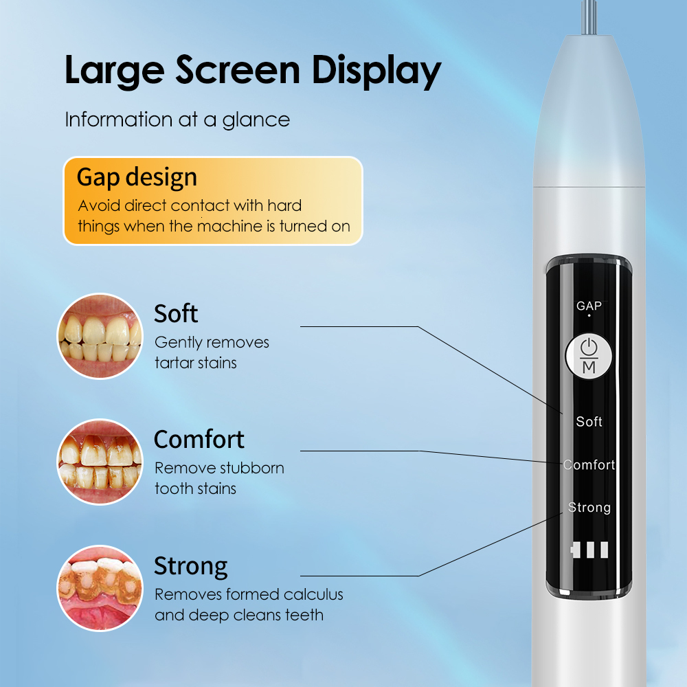 Other Oral Hygiene Ultrasonic Dental Electric Teeth Cleaner Calculus Tartar Remover High Frequency Sonic Vibration Tooth Cleaning Whitening 230503