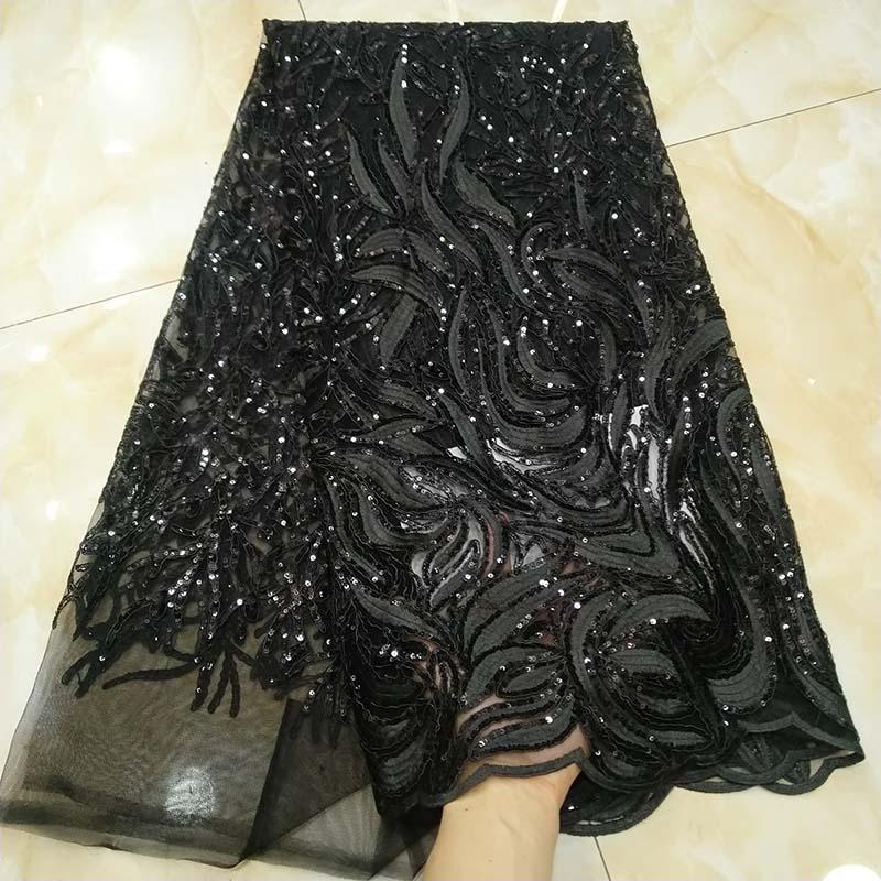 Crafts 5Yards Black African Net Lace Fabric With Sequins 2022 High Quality French Tulle Lace Nigeria Guipure Material For Wedding Dress
Crafts 5Yards Black African Net Lace Fabric With Sequins 2022 High Quality French Tulle Lace Nigeria Guipure Material For Wedding Dress