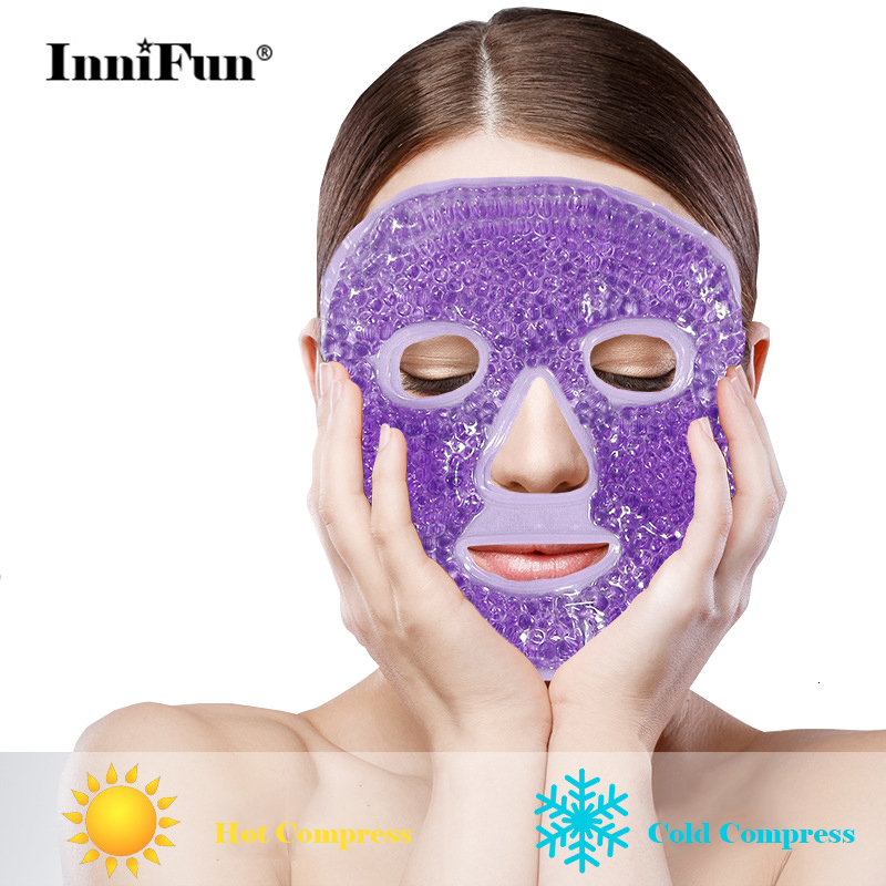 Face Massager Ice Gel Face Mask Anti Wrinkle Relieve Fatigue Skin Firming Spa Cold Therapy Ice Pack Cooling Massage Beauty Skin Care Tool 230428