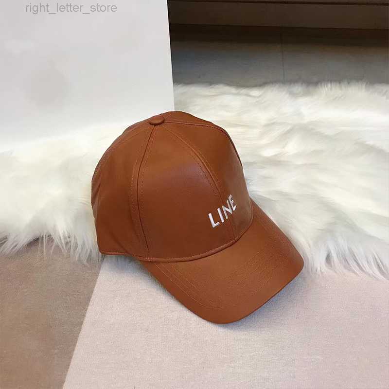 Ball Caps Leather Baseball Cap Fashion Trend Spring and Autumn Season Men and Women Outdoor Leisure Cap British Sunshade Hat BQ1201