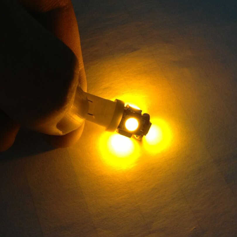 100PCS T10 Led Car Lights 5050 5smd Super White Red Yellow 194 168 W5W Led Parking Bulb Auto Wedge Clearance Read Lamp 12v