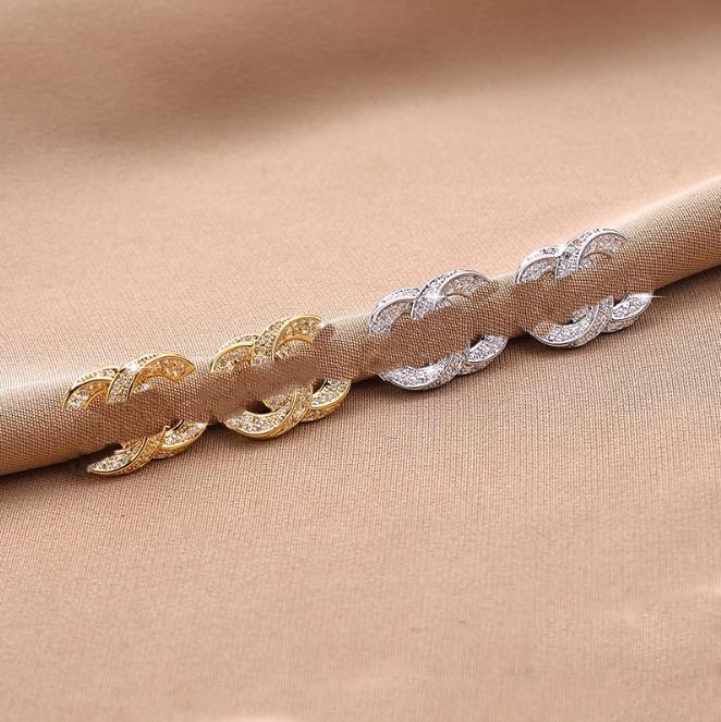 20style Classic Luxury Designers Letters Ear Stud 18K Gold Plated 925 Silver Geometric Brand Women Pearls Crystal Rhinestone Earring Jewerlry