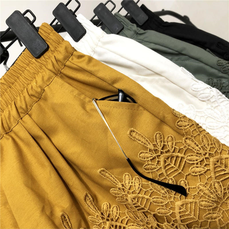 Women's Shorts Spring Summer Lace Shorts Women Clothes Casual Harajuku High Waist Mini Shorts Feminino Loose Straight Wide Leg Shorts Q4014 23050