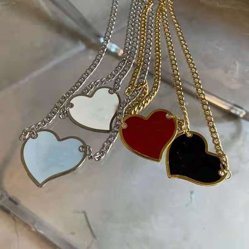 Fashion Punk Style Street inverted triangle letter Chokers necklace men and women cold wind hip hop silver clavicle chain net red explosion high quality