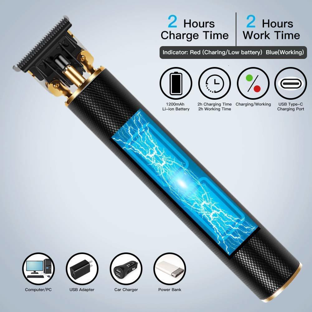 Clippers Trimmers Hair Trimmer Electric Hair Clippers Shaver Beard Trimmer Professional Men Hair Cutting T Style Machine Rechargeable Barber 230428