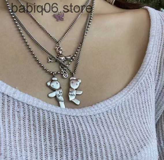 Pendant Necklaces Women Men Heaven Bear Best Friend Double Friendship Pendant Necklace T230503
Pendant Necklaces Women Men Heaven Bear Best Friend Double Friendship Pendant Necklace T230503