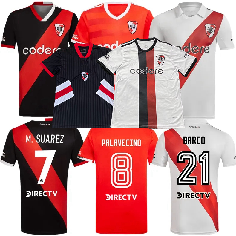 

2023 2024 River Plate Soccer Jerseys BARCO FERNANDEZ DE LA CRUZ ZUCULINI .BORJA PALAVECINO home away 3rd 22 23 24 football shirt, Away+patch