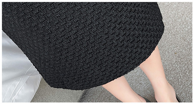 Two Piece Dress WIGADFHK Winter Vintage Tweed Two Piece Women Outfits Woolen Short Jacket Coat Tassels Midi Pencil Skirt Suits Autumn 230503