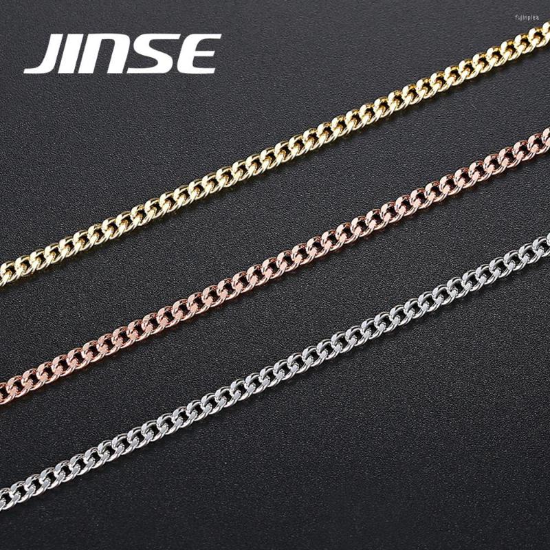 Chains JINSE Hiphop 2mm Cuban Link Chain Necklace Gold Color Rapper Men Necklaces Street Fashion Copper Material Long Jewelry
Chains JINSE Hiphop 2mm Cuban Link Chain Necklace Gold Color Rapper Men Necklaces Street Fashion Copper Material Long Jewelry